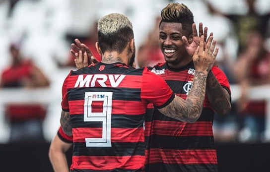 Ex-Santos, Gabriel e Bruno Henrique já marcaram 44 gols no ano pelo Flamengo