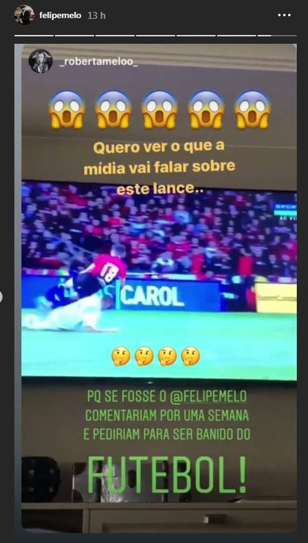 “Se fosse o Felipe Melo…” Volante usa expulsão de Kannemann para atacar a imprensa