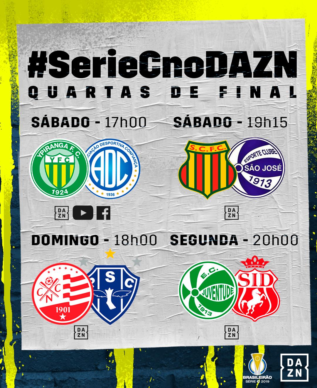 DAZN transmite jogos decisivos da Série C e Paulista Sub-20