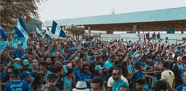 Torcida fez grande festa após acesso do Confiança. (Foto: Divulgação / AD Confiança)