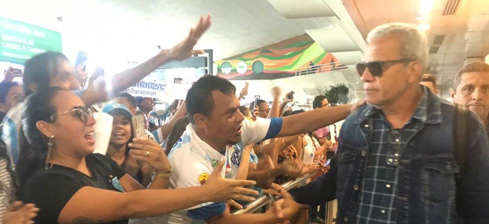 Bicolores demonstraram apoio após eliminação. (Foto: Jorge Luiz / Paysandu)