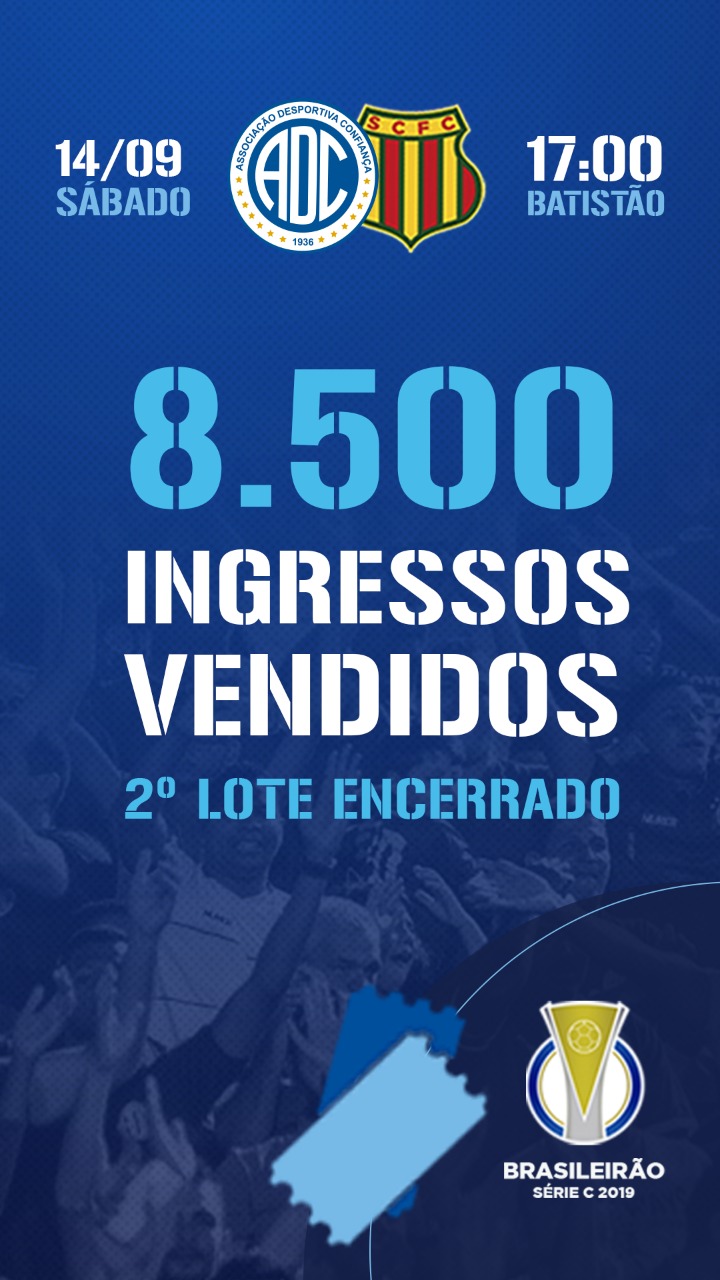 Série C: Com segundo lote encerrado, Confiança confirma parcial de ingressos vendidos