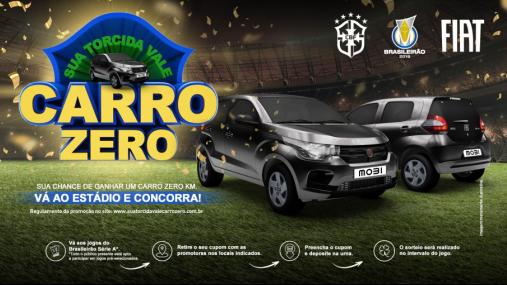 CBF fará sorteios de carros durante jogos do Brasileirão