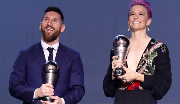 Messi e Rapinoe: os melhores com méritos