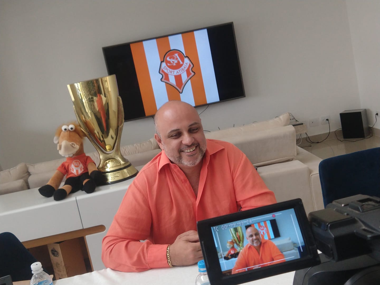 Presidente do Atibaia viaja a Goiânia para estreitar parceria com o Vila Nova