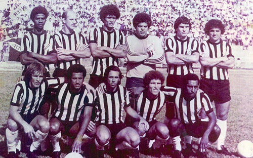 Caldeira na Inter de Limeira: Em pé: Luís Moares, Klein, Lula, Alexandre Pimenta e Zé Carlos Agachados: Nestor, Carlinhos, Humberto Ramos, Tião Mariano e Caldeira.