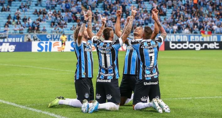 Grêmio unido e com fé dá goleada. Foto: Lucas Uebel