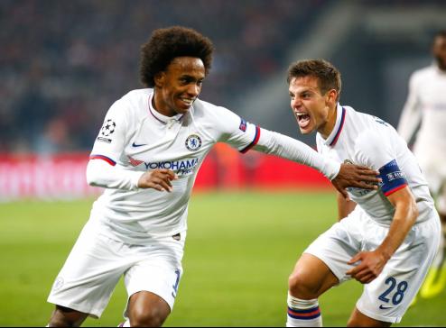 LIGA DOS CAMPEÕES: Ajax dispara no Grupo H e Willian dá vitória ao Chelsea