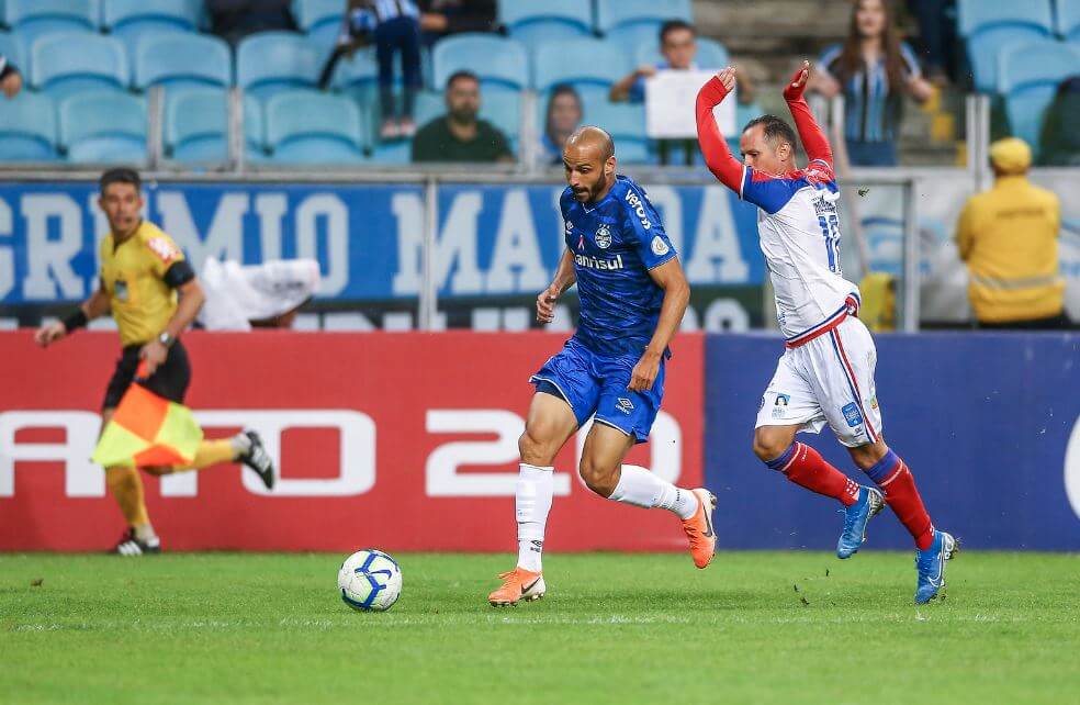 O Bahia ganhou do Grêmio em Porto Alegre