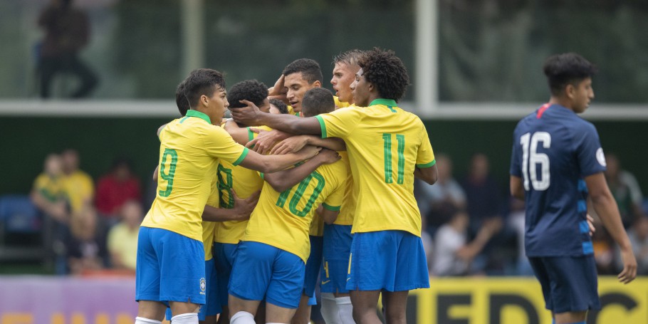 Brasil goleia os Estados Unidos em último teste antes do Mundial Sub-17