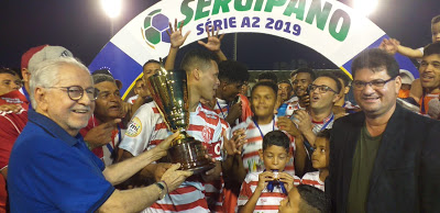 SERGIPANO A2: América de Pedrinhas bate o Maruinense e conquista acesso com título