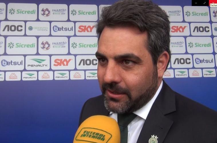 Ricardo Moisés, presidente do Guarani no Conselho Técnico do Paulistão 2020 - Divulgação