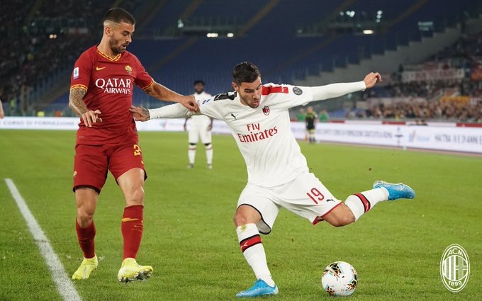 Milan foi derrotado pela Roma na última rodada do Italiano