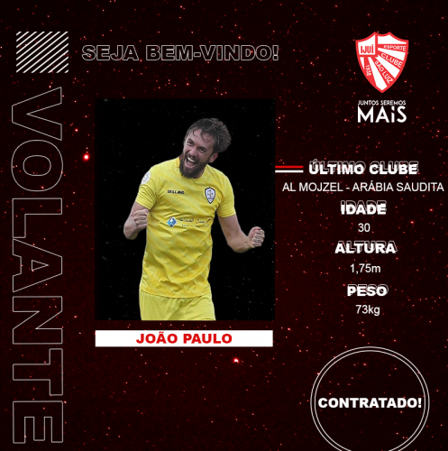 Gaúcho: Ex-Boa Esporte e Remo, volante é o novo reforço do São Luiz