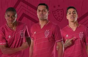 Alviverde, clube da Série B lança uniforme vermelho, mas com tom rosa