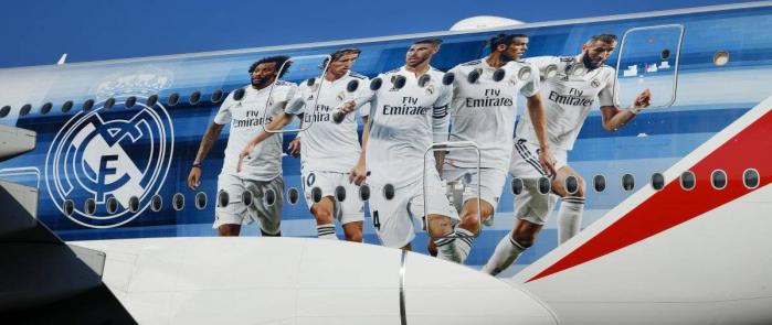 Fly Emirates tem parceria com o Real Madrid