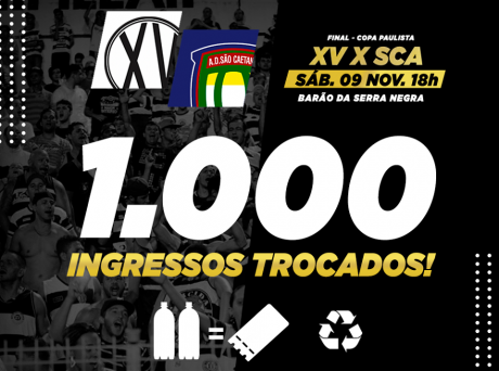 Copa Paulista: XV de Piracicaba inicia trocas do Programa Futebol Sustentável