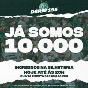 Série B: Guarani ultrapassa marca de 10 mil ingressos vendidos para o Dérbi 195
