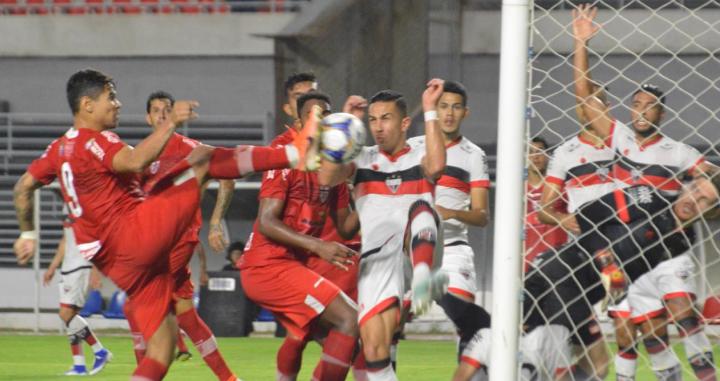 Solado no primeiro gol do CRB no Rei Pelé