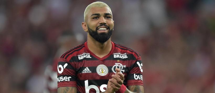 Gabriel Barbosa foi o 'cara' da vitória do Flamengo - Foto: Divulgação / CRF