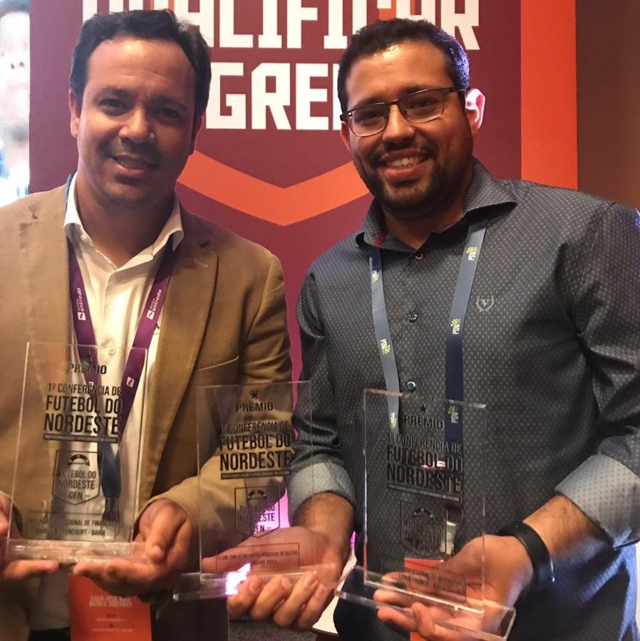 Representante do Bahia, Dado Cavalcanti recebe premiação no Confut Nordeste