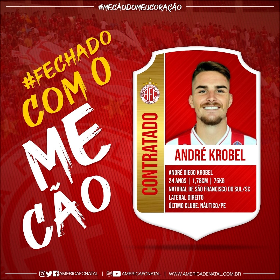 Potiguar: América anuncia reforços para lateral-direita, incluindo bicampeão pelo ABC