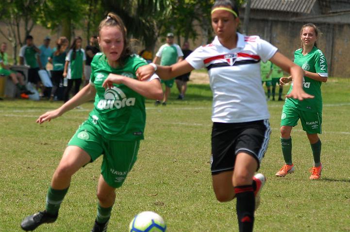 A Chapecoense venceu o São Paulo, por 1 a 0, e está na final da Liga de Desenvolvimento de Futebol que está sendo realizada em Criciúma (SC) - Israel de Oliveira/Divulgação Liga 2019