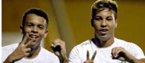 Campeões mundiais sub-17, Kaio Jorge e Sandry esperam ter mais chances no Santos