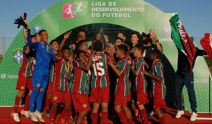 O Fluminense venceu o Corinthians, por 3 a 0, e sagrou-se campeão da Liga de Desenvolvimento de Futebol 2019, que foi realizada em Criciúma (SC) - Israel de Oliveira/Divulgação Liga 2019