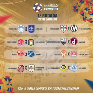 Com XV de Piracicaba e Portuguesa na estreia, FPF divulga tabela do Paulista A2