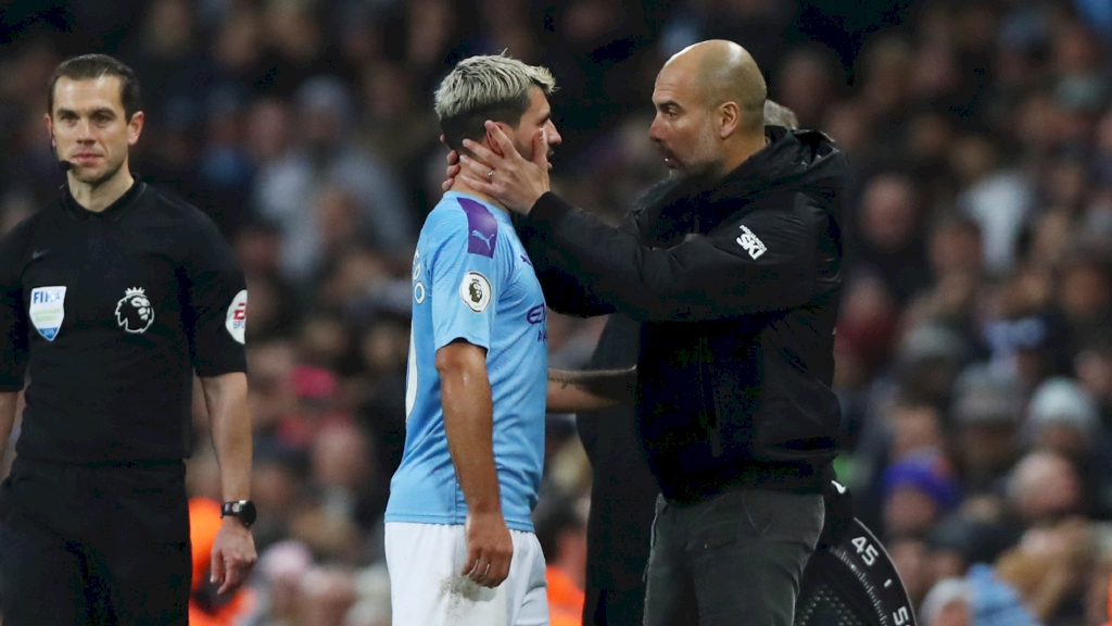 Guardiola revela que Agüero desfalcará o Manchester City por várias semanas