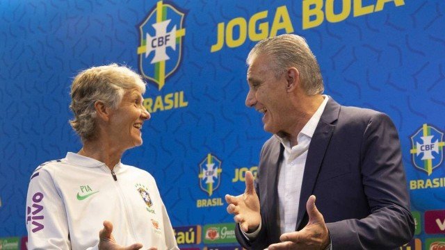 Pia Sundhage é esperança na seleção feminina, enquanto Tite já não é mais unanimidade no time masculino. (Foto: Lucas Figueiredo / CBF)