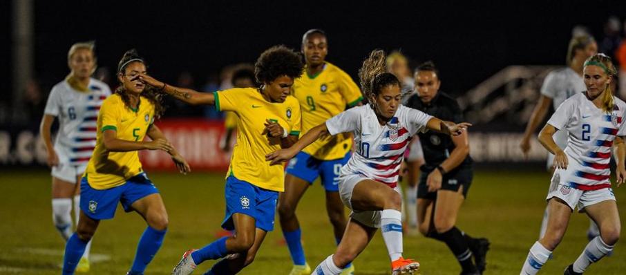 Seleção Feminina Sub-20 vence Estados Unidos por 4 a 2 no Torneio Nike