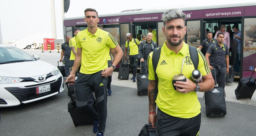 Flamengo chegou em Doha Flamengo chegou em Doha