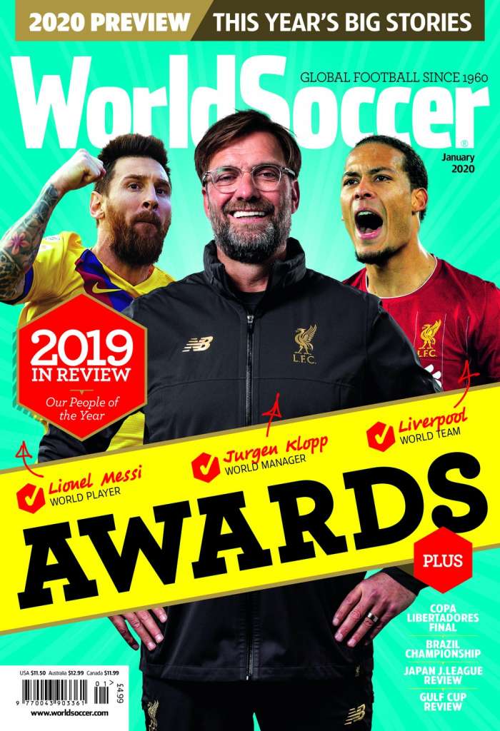 Capa da revista World Soccer