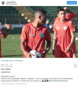 Davó se despede do Guarani e será reforço do Corinthians