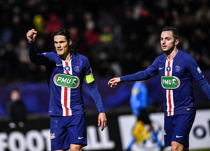 COPA DA FRANÇA: Com dois de Cavani e Sarabia, PSG goleia time da 6ª divisão