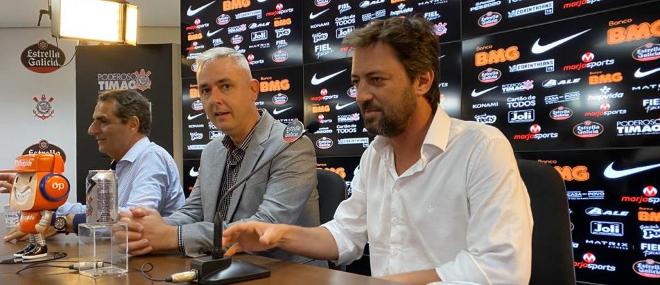 Ele chegou e já deu o recado. (Foto: Corinthians / Divulgação)