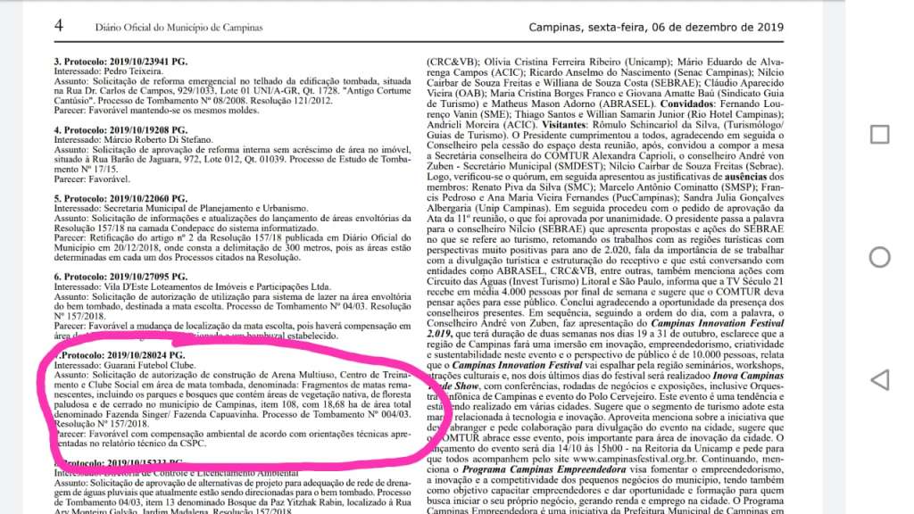 Documento do Diário Oficial ratifica veracidade do fato