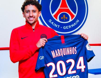 Francês: PSG anuncia a renovação de contrato de zagueiro brasileiro até 2024