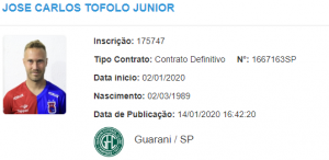 Paulistão: Contrato é publicado no BID, e Alemão vira o 13º reforço do Guarani