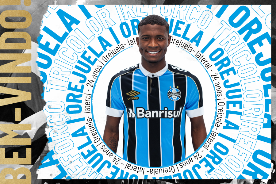 Grêmio anuncia a contratação do lateral-direito Orejuela, ex-Cruzeiro