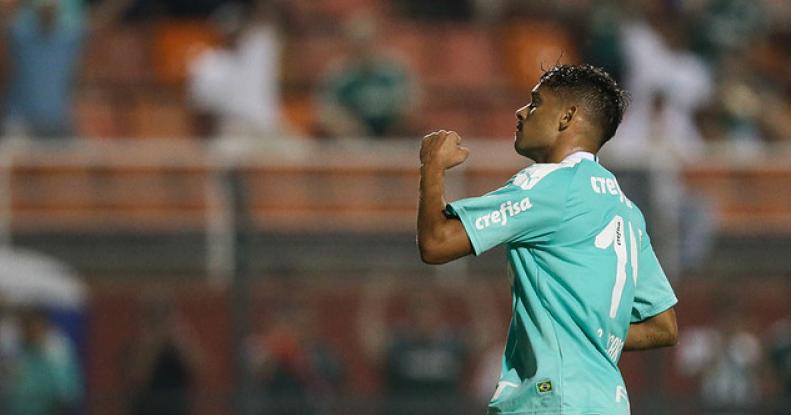 Scarpa abriu o caminho para o triunfo do Palmeiras