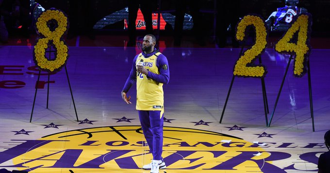 NBA: Em noite de celebração da memória de Kobe Bryant, Lakers caem diante dos Blazers