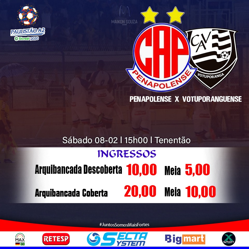 Paulista A2: Por recuperação, diretoria do Penapolense faz promoção de ingresso