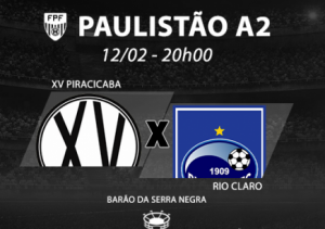 Paulista A2: XV de Piracicaba inicia venda de ingresso para jogo contra o Rio Claro