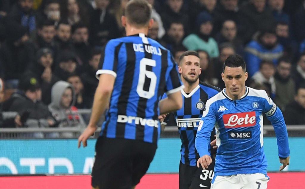 COPA DA ITÁLIA: Napoli faz 1 a 0 na Inter de Milão e abre vantagem na semifinal