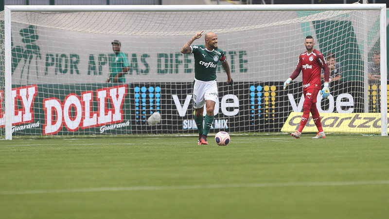 Na estreia do piso sintético, Palmeiras venceu o Mirassol - César Greco / Ag. Palmeiras