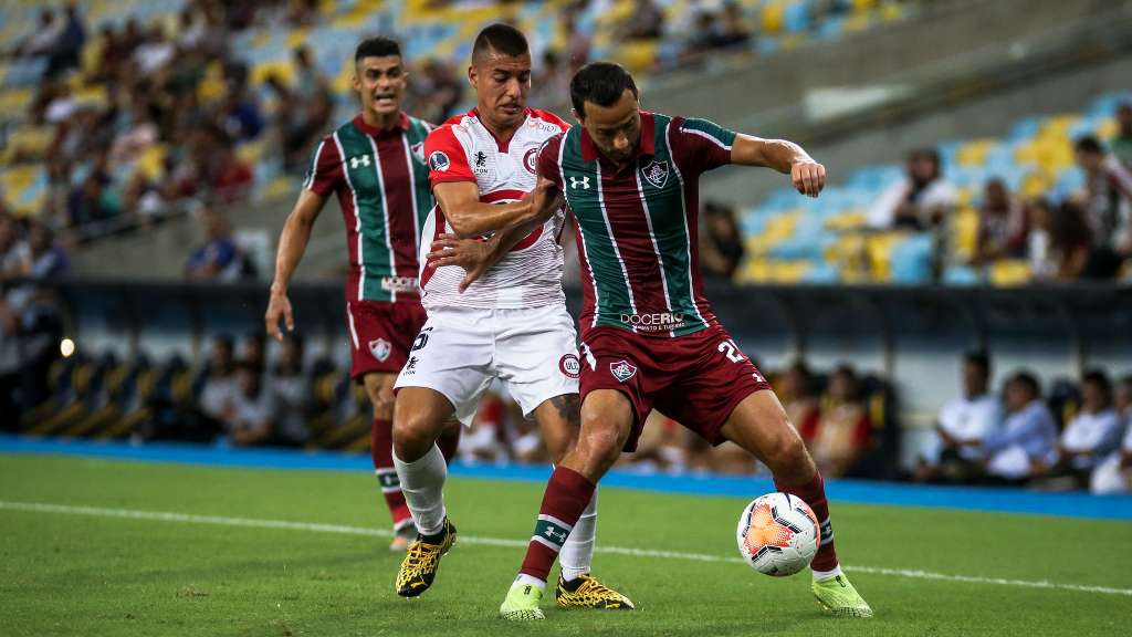 Fluminense e Unión La Calera empataram em 1 a 1 no dia 4 de fevereiro (Foto: Lucas Merçon/Fluminense)