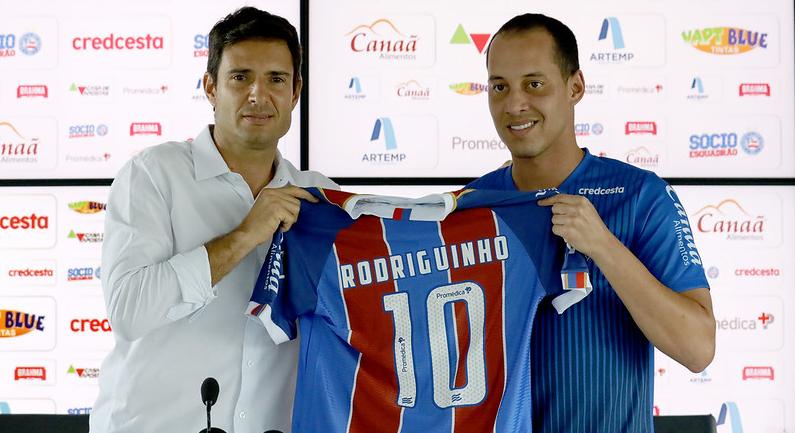 Apresentado no Bahia, Rodriguinho diz: ‘Estou ansioso como um garoto de 18 anos’